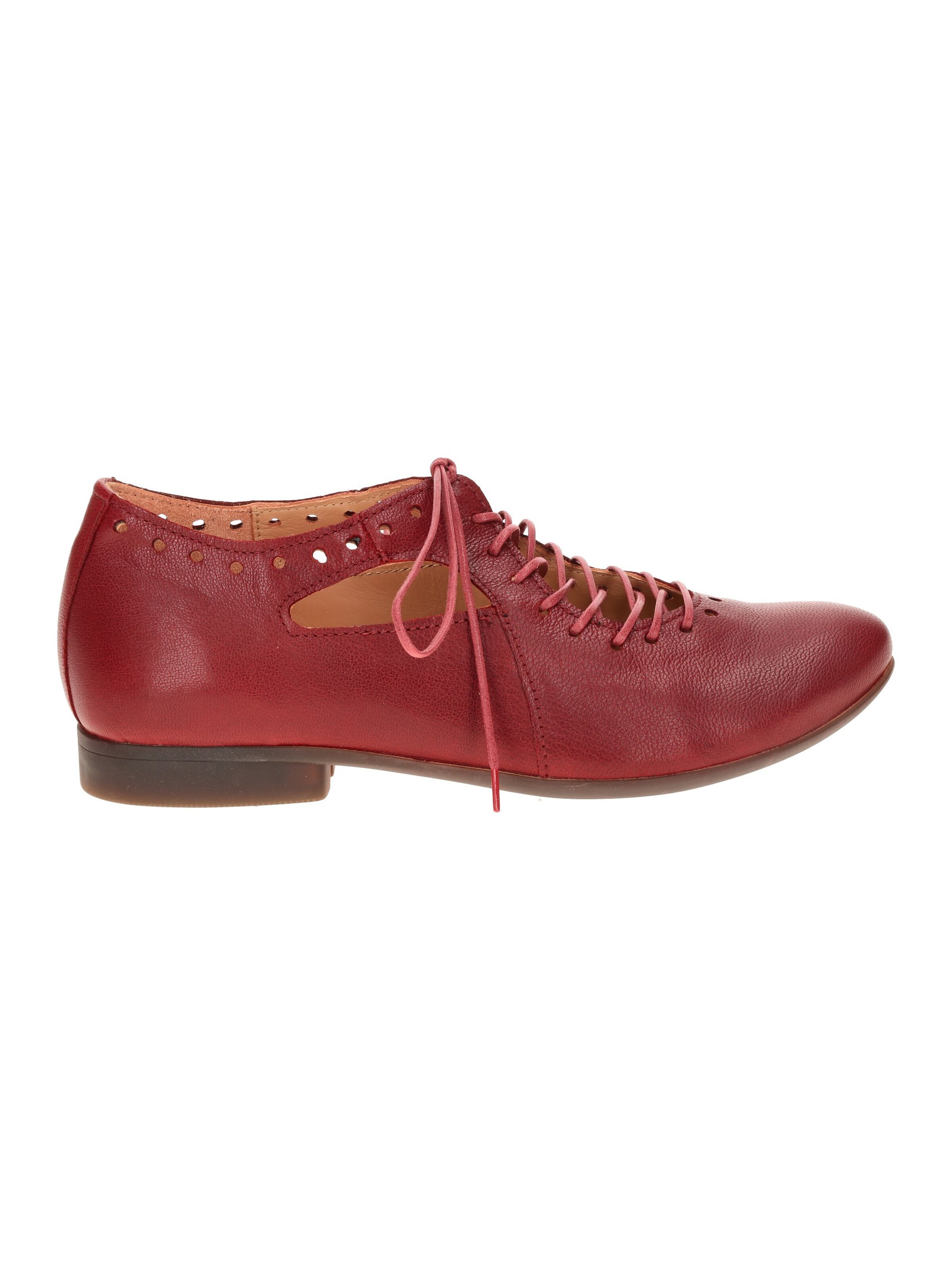 THINK! Lace-Up Shoes 'Think Guad Damen Schnür Schuhe rot rosso gelocht 565' in Red