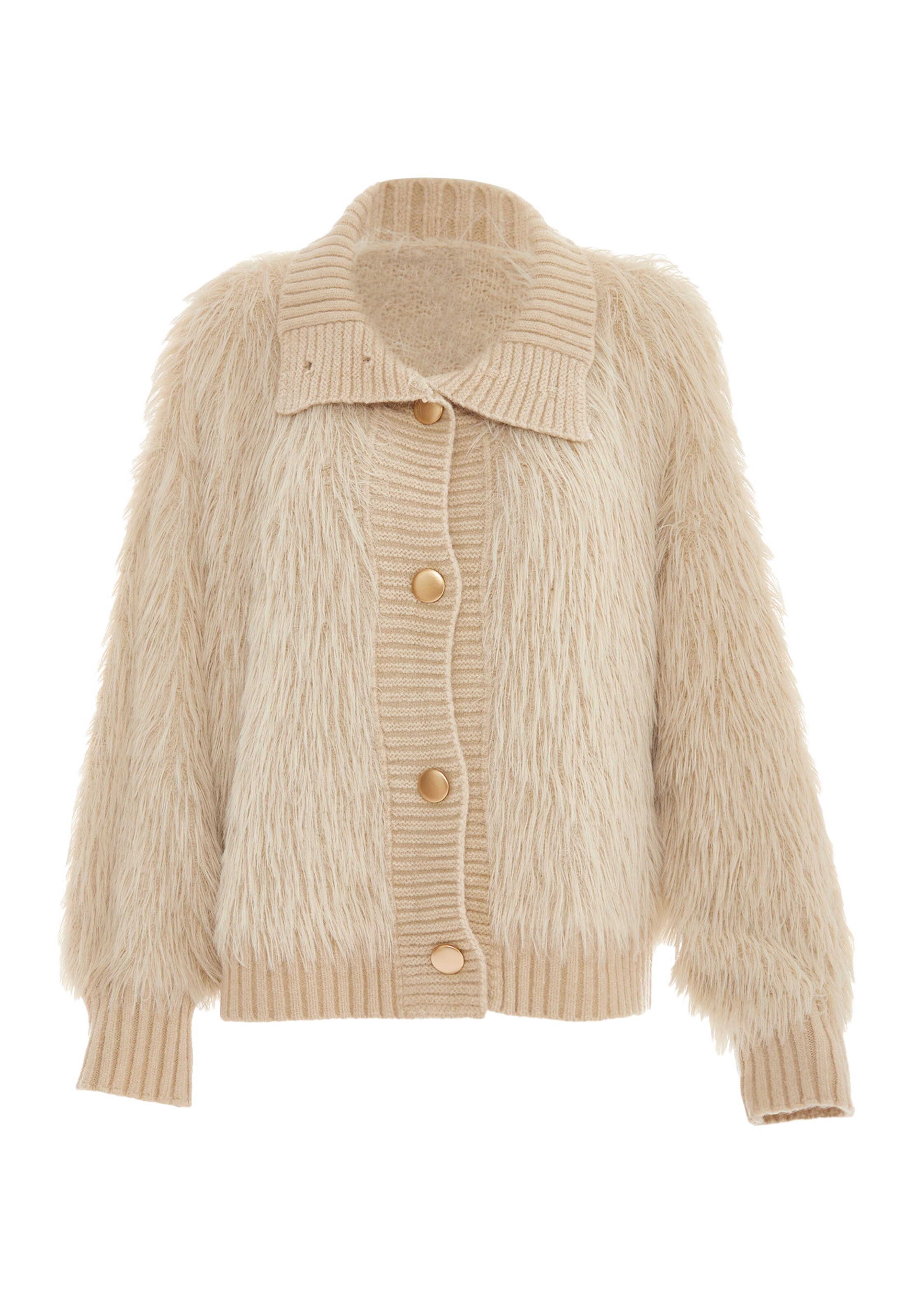 faina Strickjacke in Beige: Vorderseite