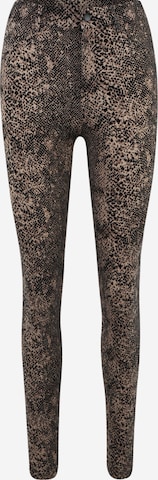 Vero Moda Tall Skinny Leggings 'NALA' in Bruin: voorkant