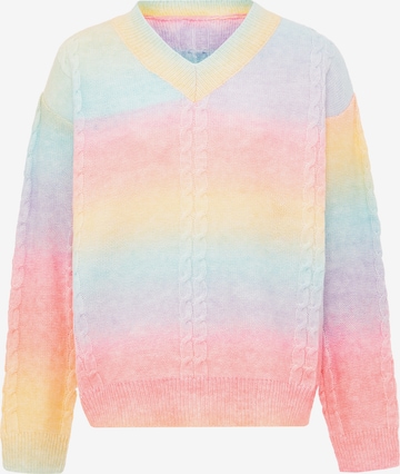 Pull-over swirly en mélange de couleurs : devant