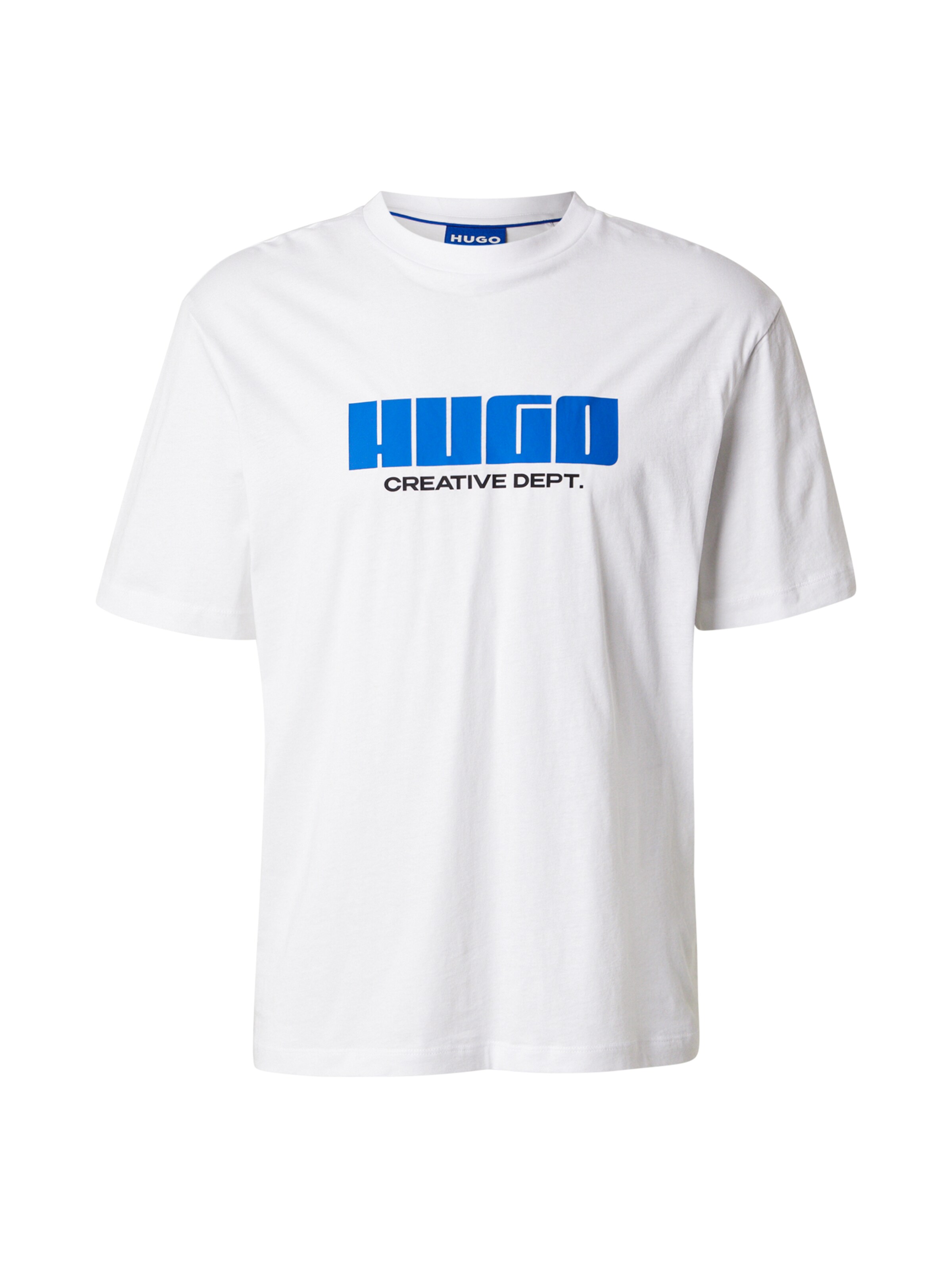 HUGO Tričko 'Newromi' – bílá: přední strana