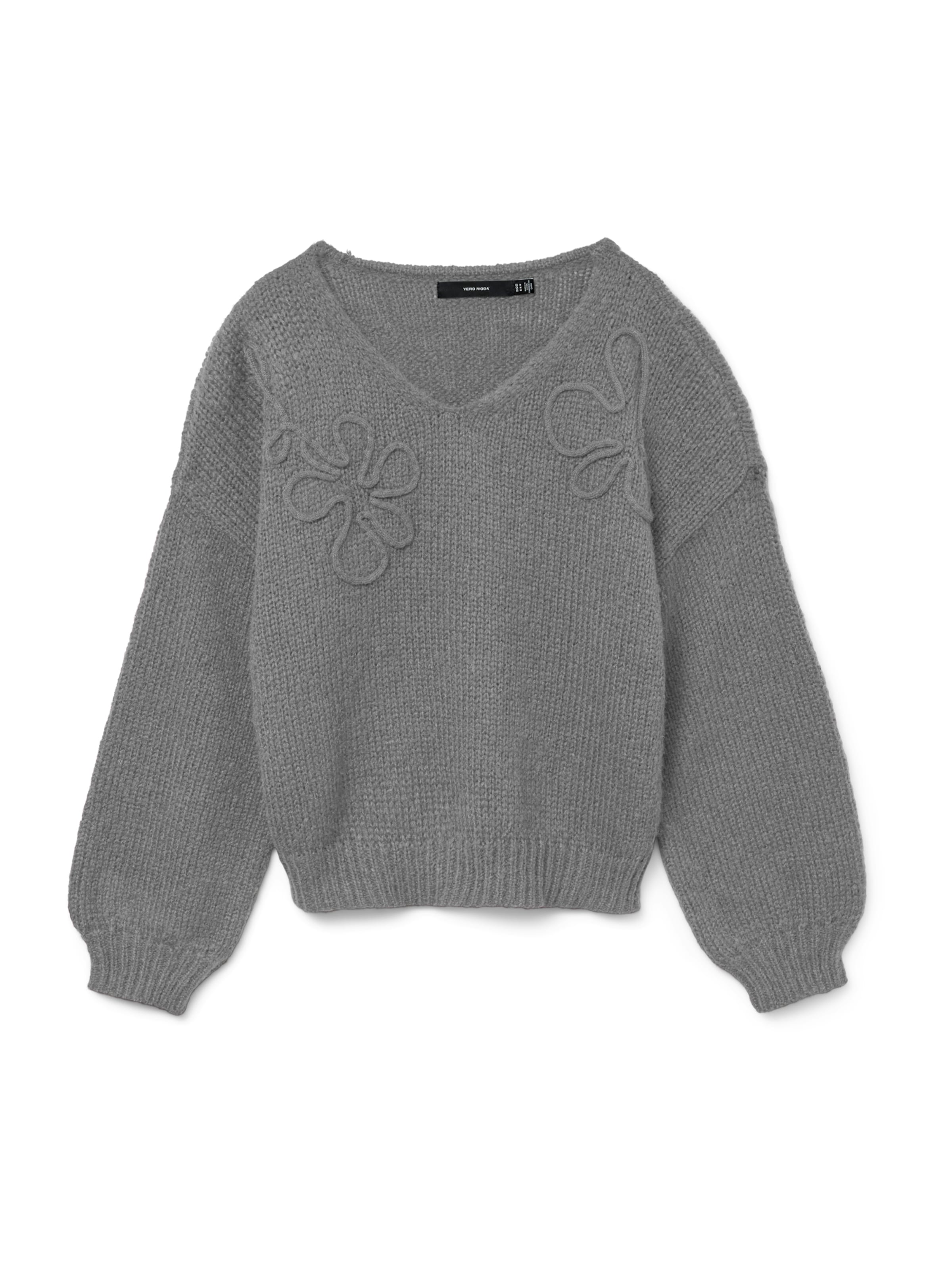 VERO MODA Pulóver 'LOLLIPOP' - szürke: elől