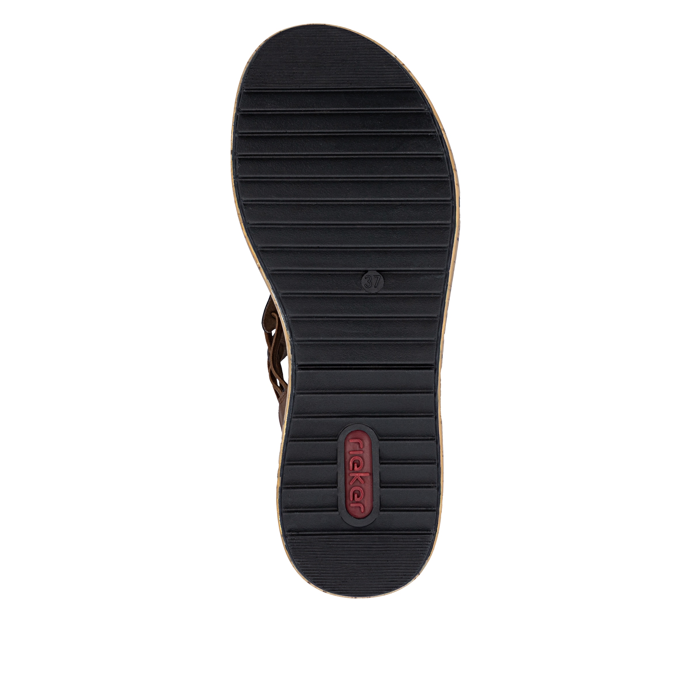 Rieker Strap sandal 'V1765' in Brown