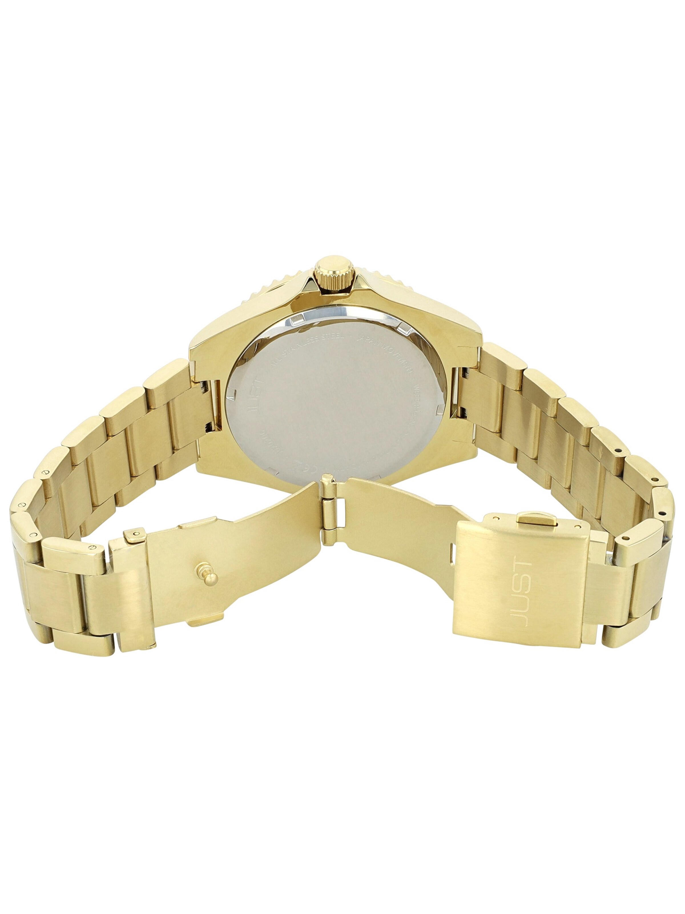 JUST Analog Watch 'Ruben, Datumsanzeige' in Gold