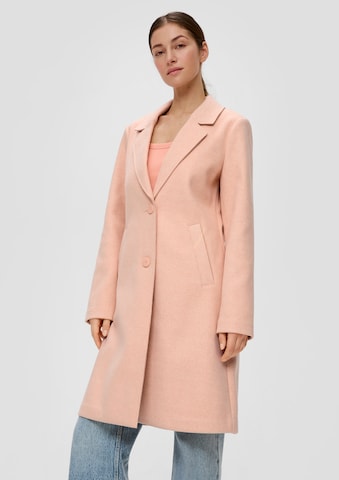 QS Between-Seasons Coat in Orange: front