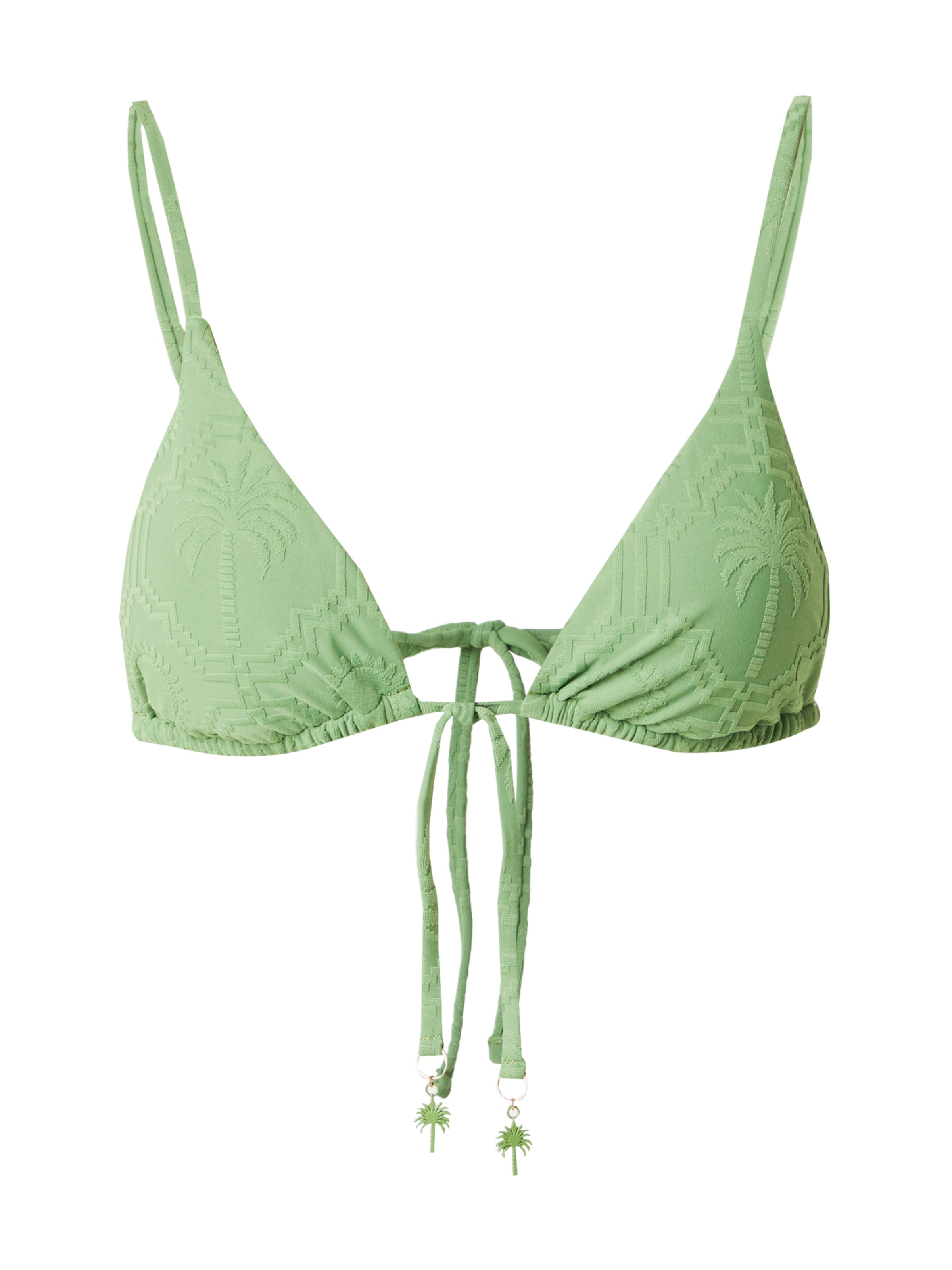 Seafolly Triangel Bikinitop in Grün: Vorderseite