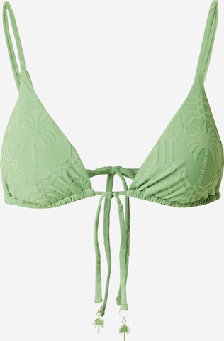SeafollyTrokutasti Bikini gornji dio - zelena boja: prednji dio