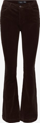 évasé Pantalon 'Peachy' VERO MODA en marron : devant