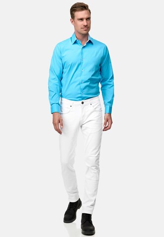 Rusty Neal Slim fit Overhemd in Blauw