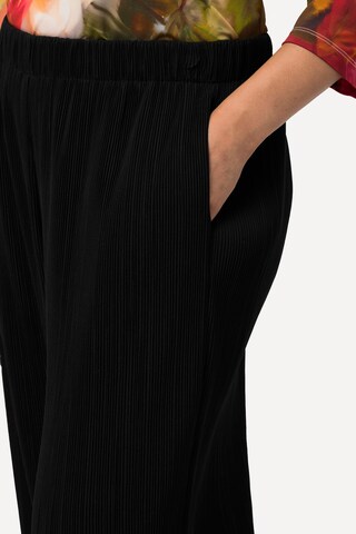 Ulla Popken Wide leg Broek in Zwart