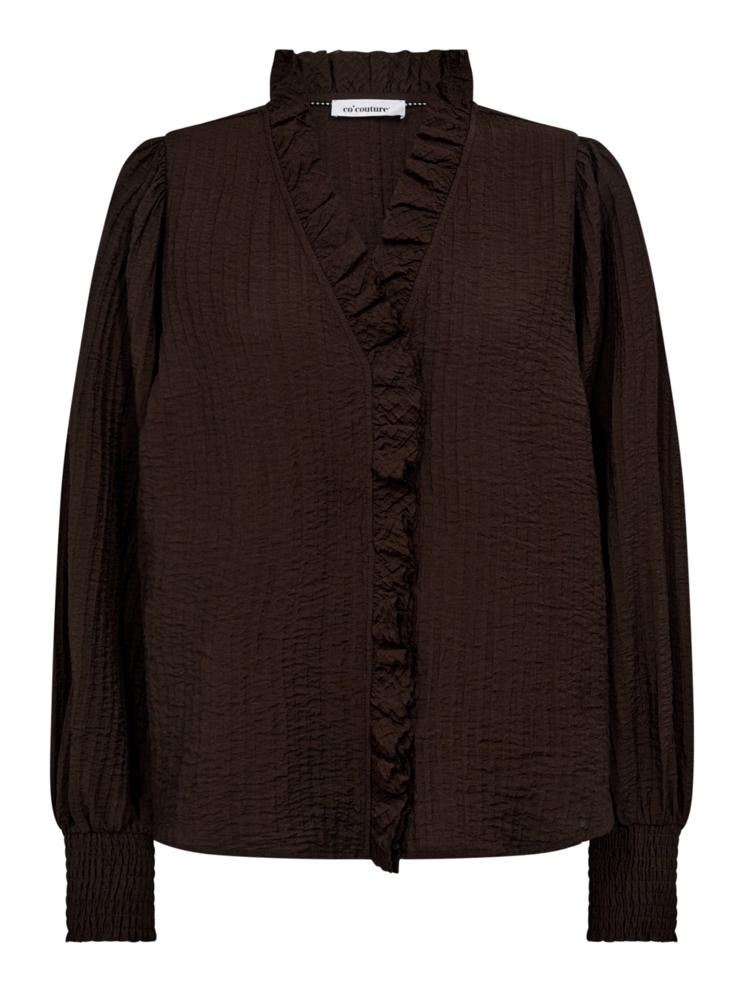 T-shirt ' ShinaCC ' co'couture en marron : devant