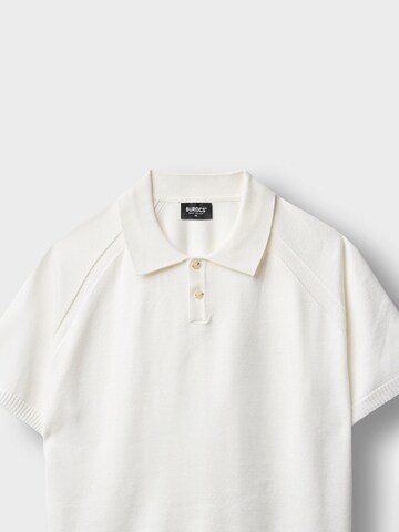 Burocs Shirt 'Fine Knit Polo' in White