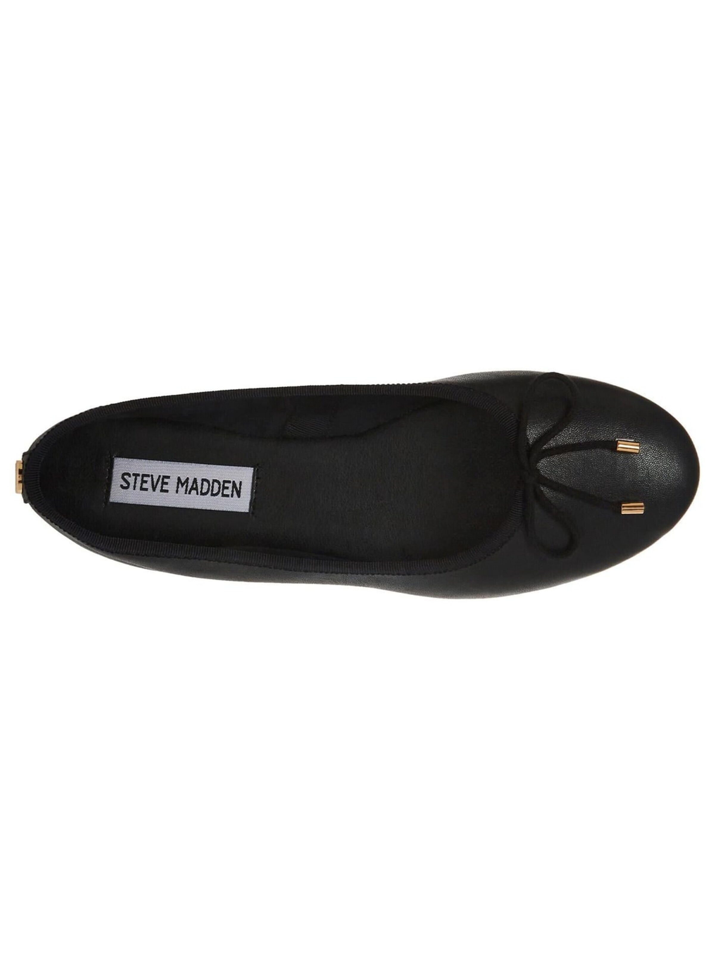 STEVE MADDEN Mokassin 'Bellami Black Leather Sheep Nappa Loafer Shoes' i sort
