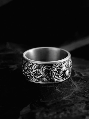 REYTEL Ring 'KOI CARPS AND WAVES' in Silver