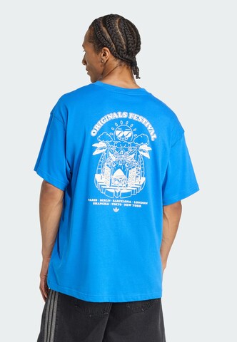 ADIDAS ORIGINALS Shirt 'Music Fests' in Blauw: voorkant