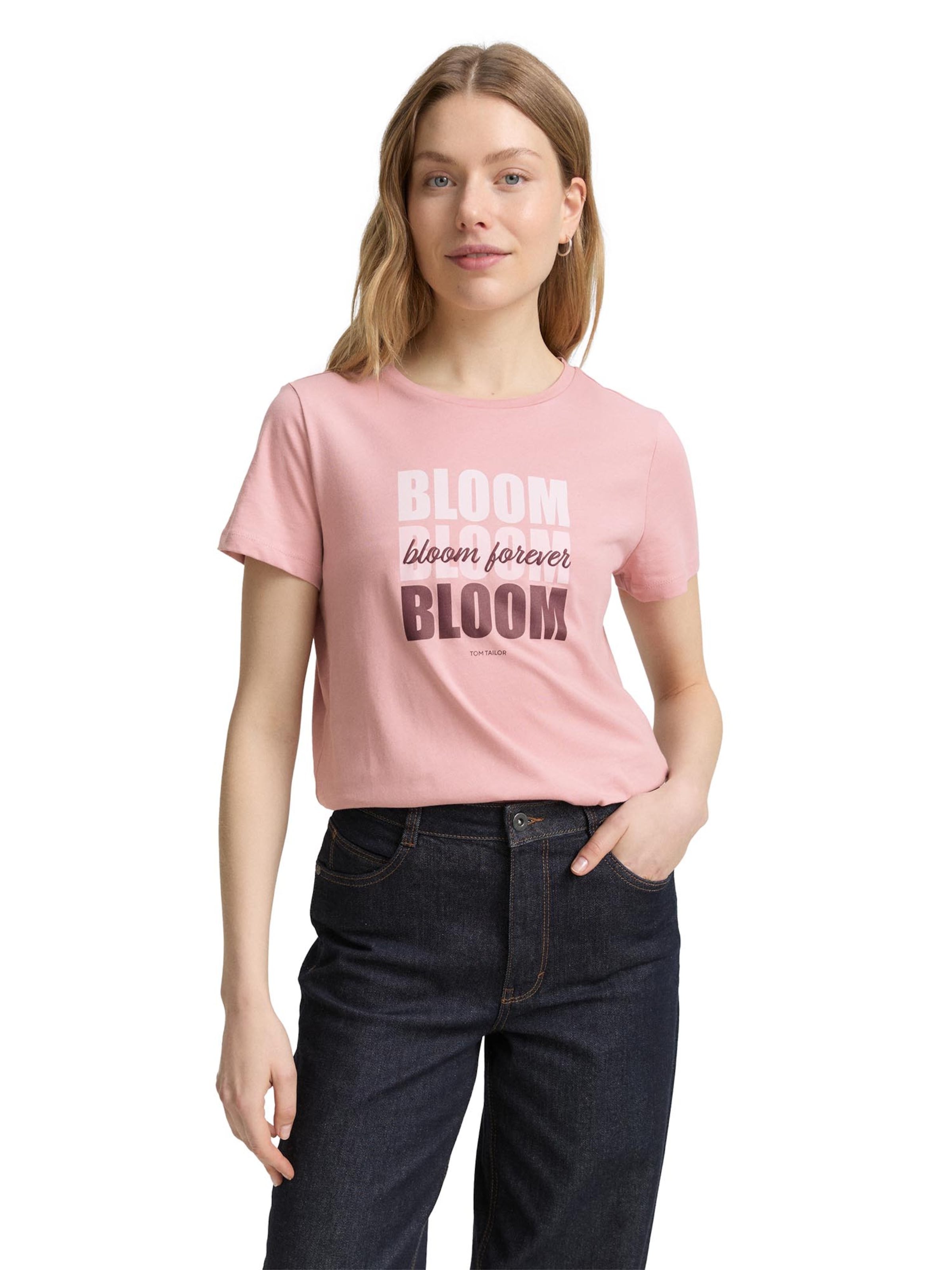 TOM TAILOR Majica | roza barva: sprednja stran