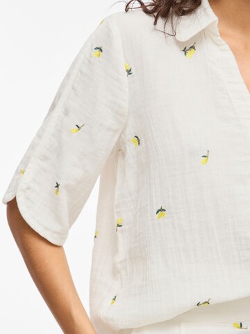 VILA Blouse 'VIBrodera' in White
