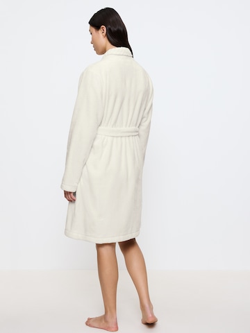 TRIUMPH Bathrobe short ' Fleece Robe ' in White