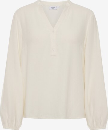 SAINT TROPEZ Blouse 'Campanula' in White: front