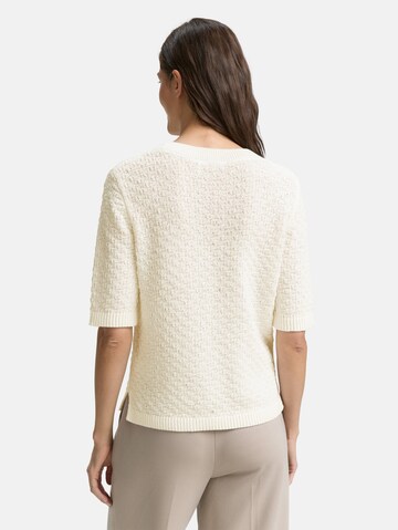 TOM TAILOR Sweater in White