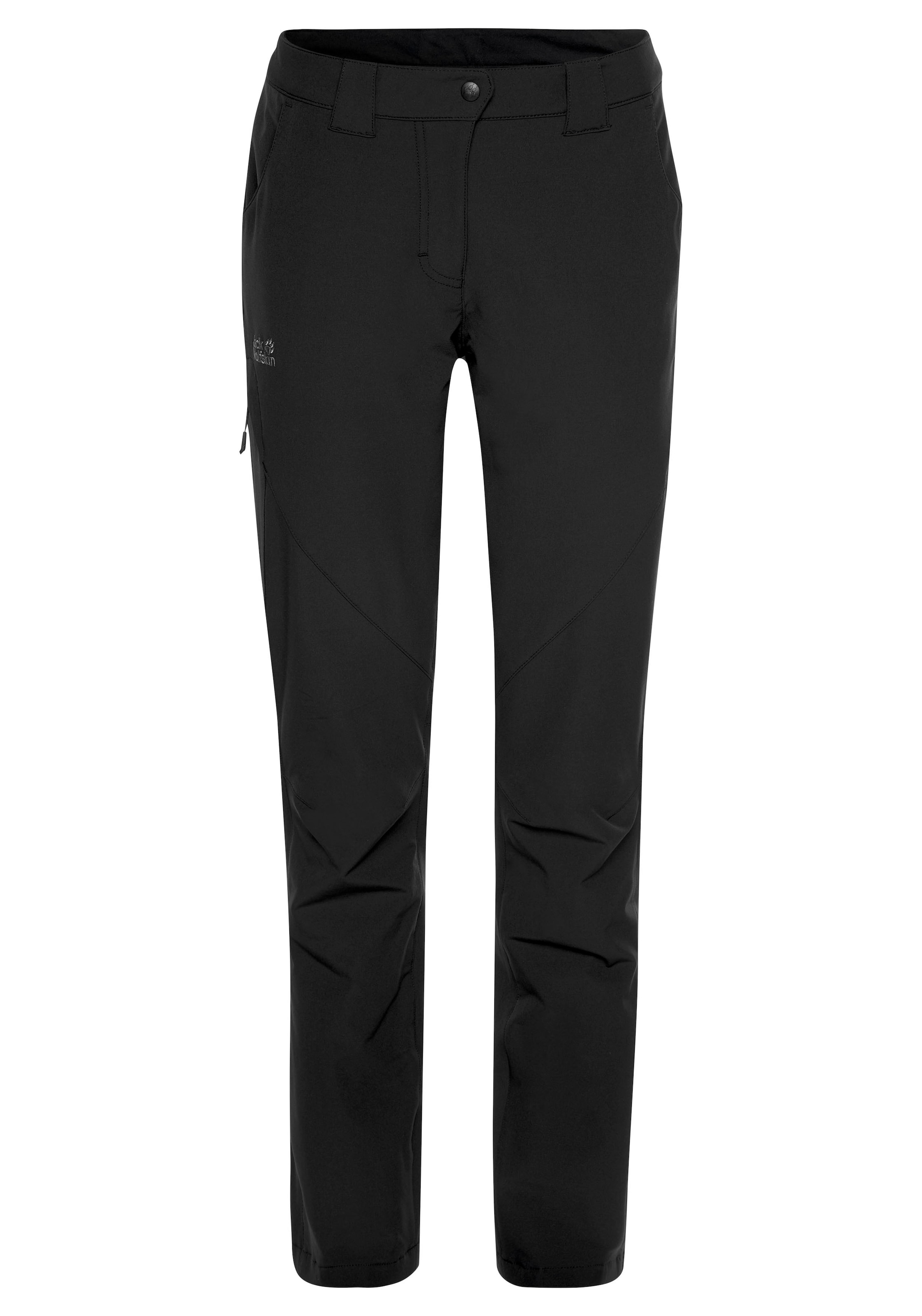JACK WOLFSKIN Regular Hose 'Chilly' in Schwarz: Vorderseite