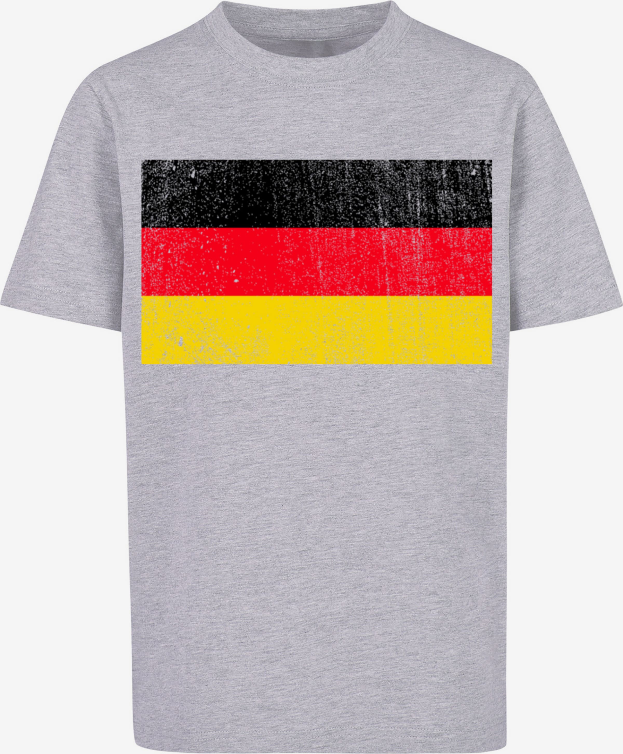 F4NT4STIC DEUTSCHLAND FLAGGE GERMANY DISTRESSED - T-Shirt print - weiß 