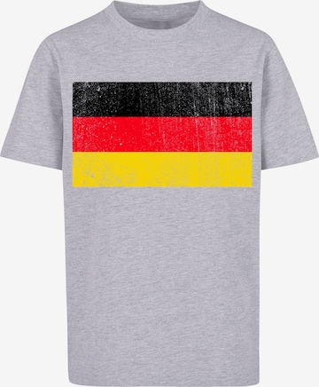 F4NT4STIC Shirt 'Germany Deutschland Flagge distressed' in Grey: front