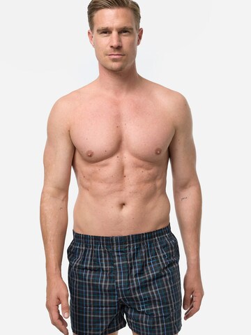 Nur Der Boxer shorts ' Check ' in Blue