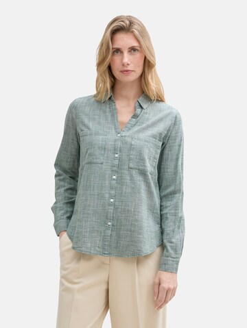 TOM TAILOR Blouse in Green: front