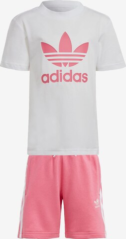 ADIDAS ORIGINALS Joggingpak 'Adicolor' in Roze: voorkant