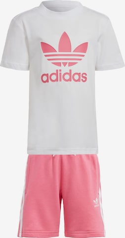 ADIDAS ORIGINALS Jogginganzug 'Adicolor' in Pink: predná strana