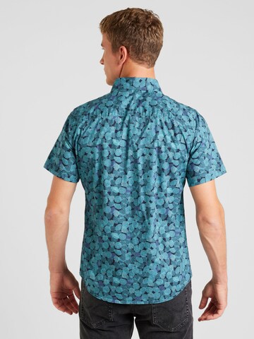 s.Oliver - Slim Fit Camisa em azul