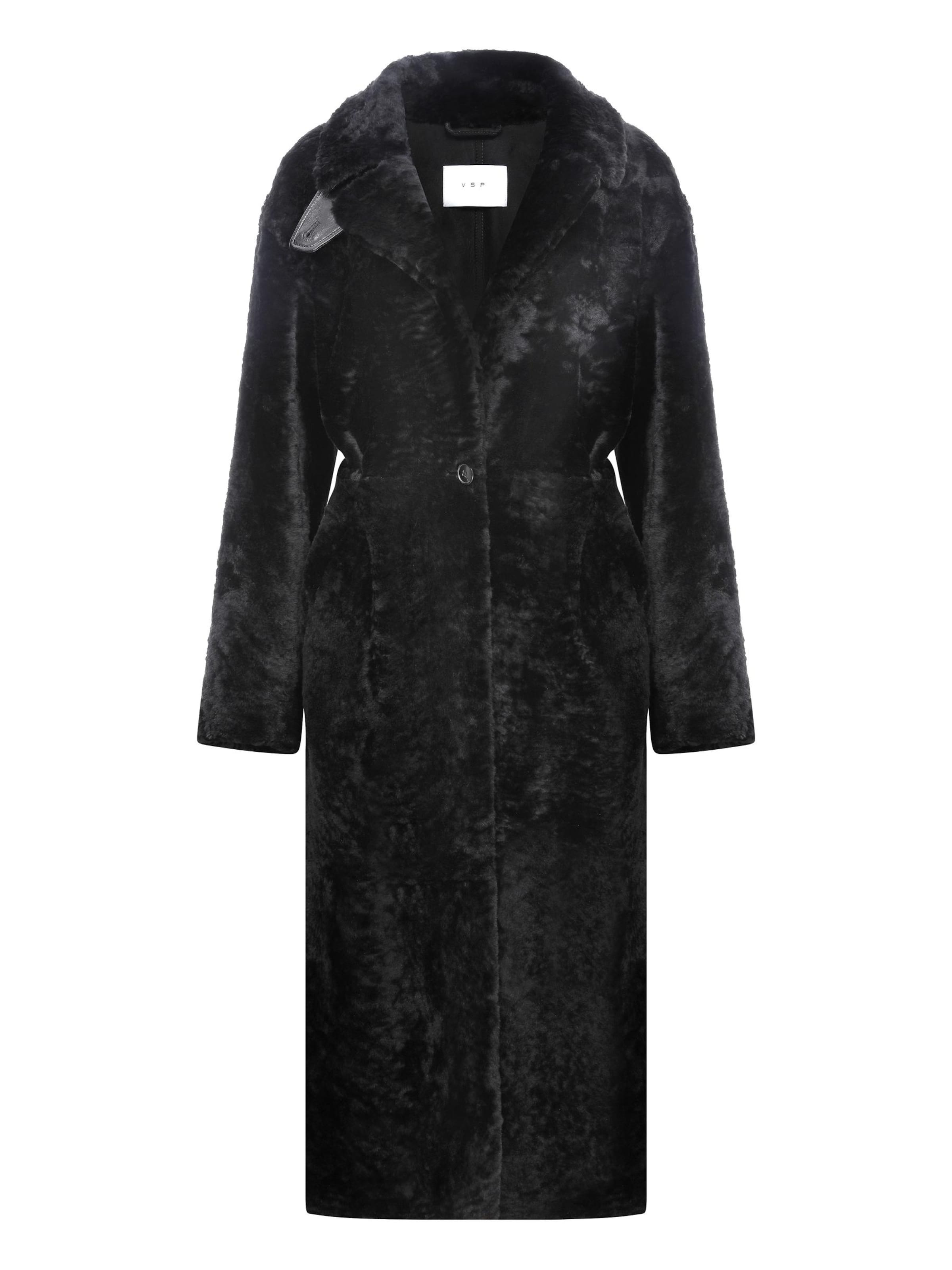 V S P Vinterfrakke 'Gabrielle' i sort: forside