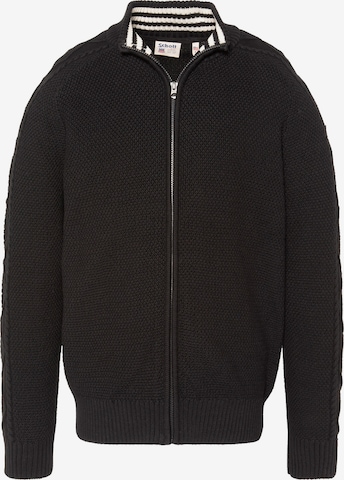 Vestes en maille Schott NYC en noir : devant