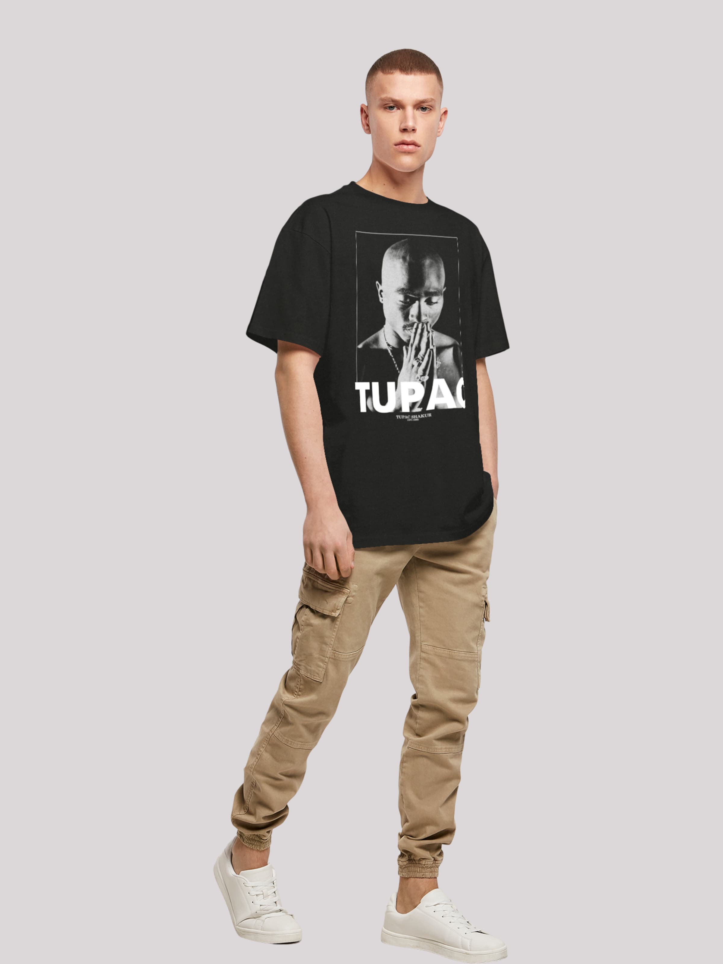 F4NT4STIC Shirt 'Tupac Shakur Praying' in Schwarz | ABOUT YOU
