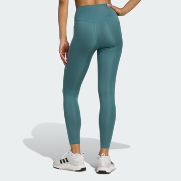 ADIDAS PERFORMANCE - Skinny Pantalón deportivo 'Optime Essentials' en verde