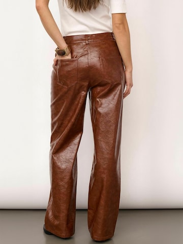 Regular Pantalon ' RichaCC ' co'couture en marron