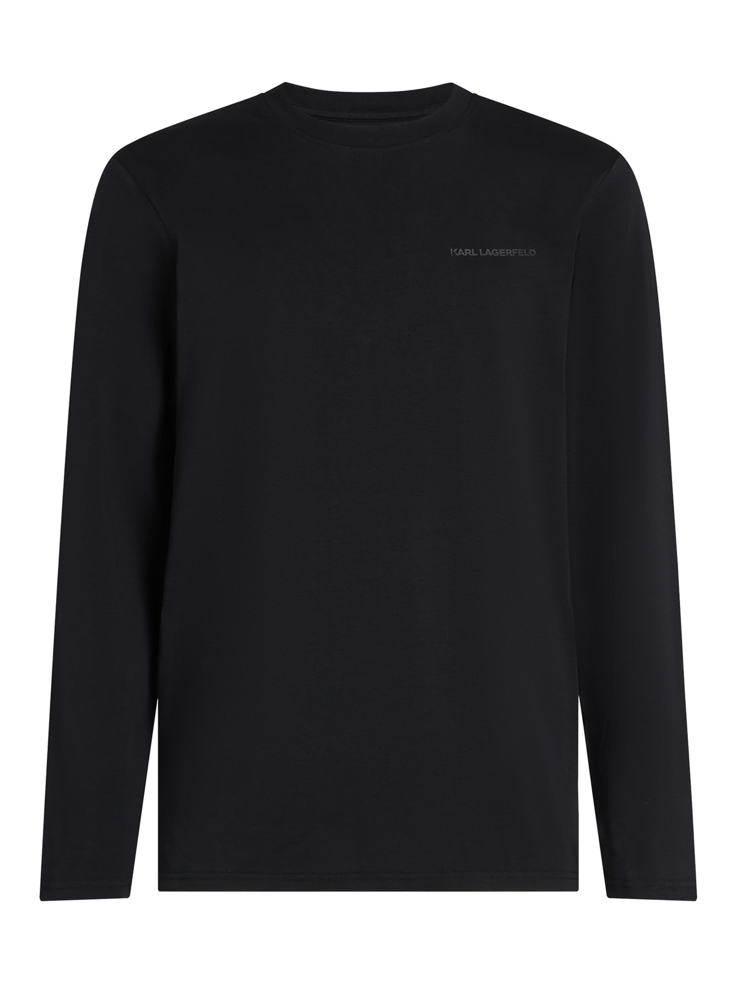 Maglietta Karl Lagerfeld di colore nero / bianco, Visualizzazione prodotti