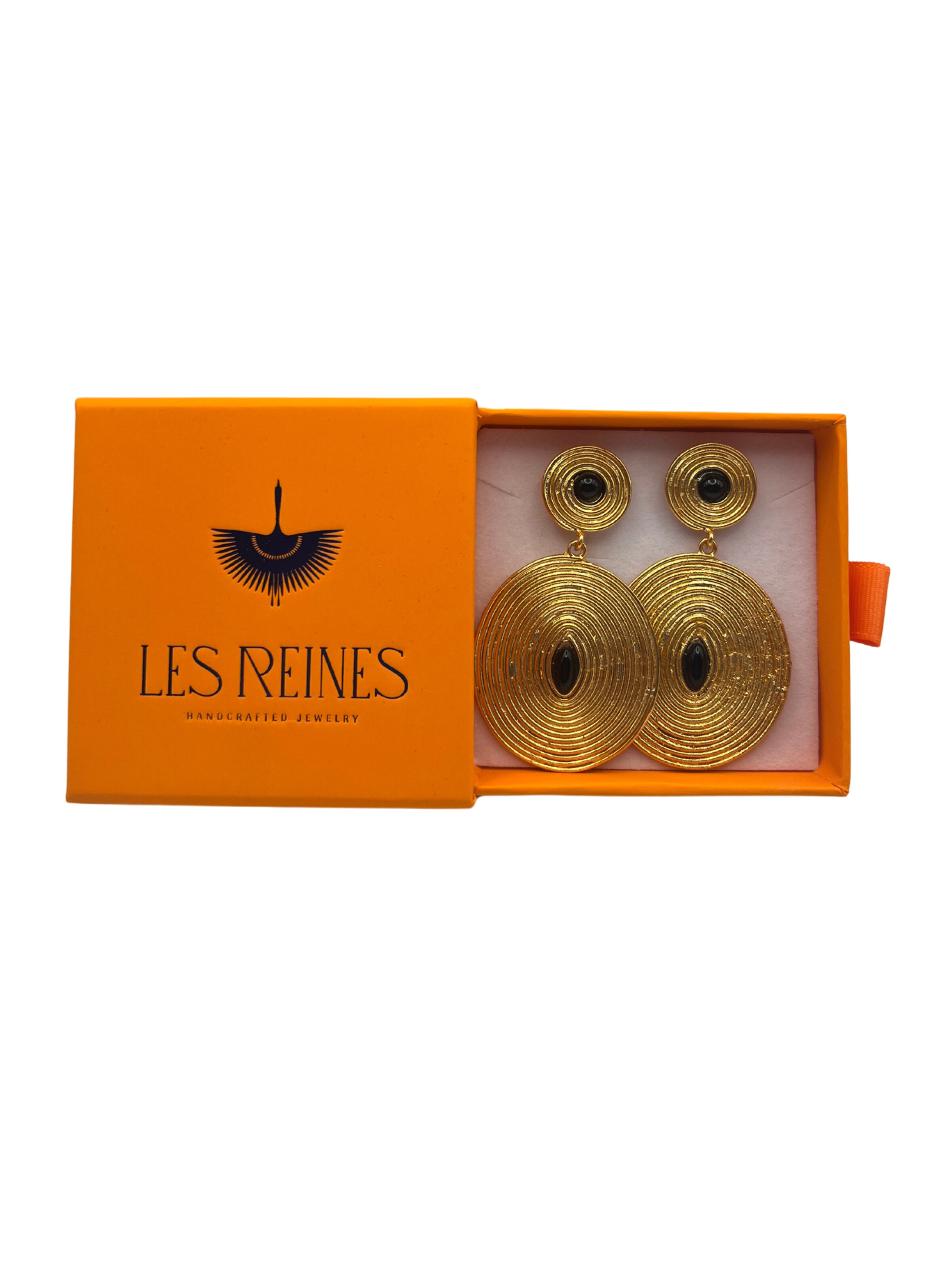 Orecchini 'The Majestic' di Les Reines in oro