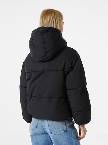 Bershka Winter Jacket in Black