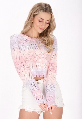 IZIA Neulepaita 'Fashion Look' värissä lila: etupuoli