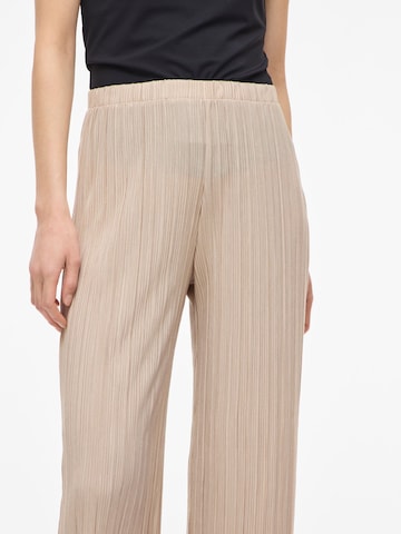 VILA Wide Leg Bukser 'VIPlisa' i beige