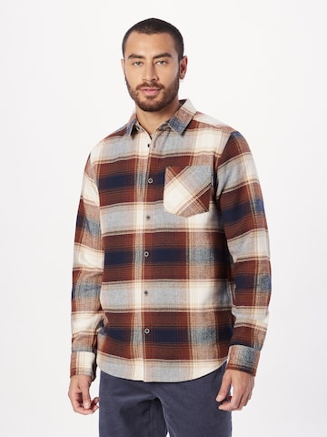 Iriedaily - Ajuste regular Camisa 'Young Fella' en marrón: frente