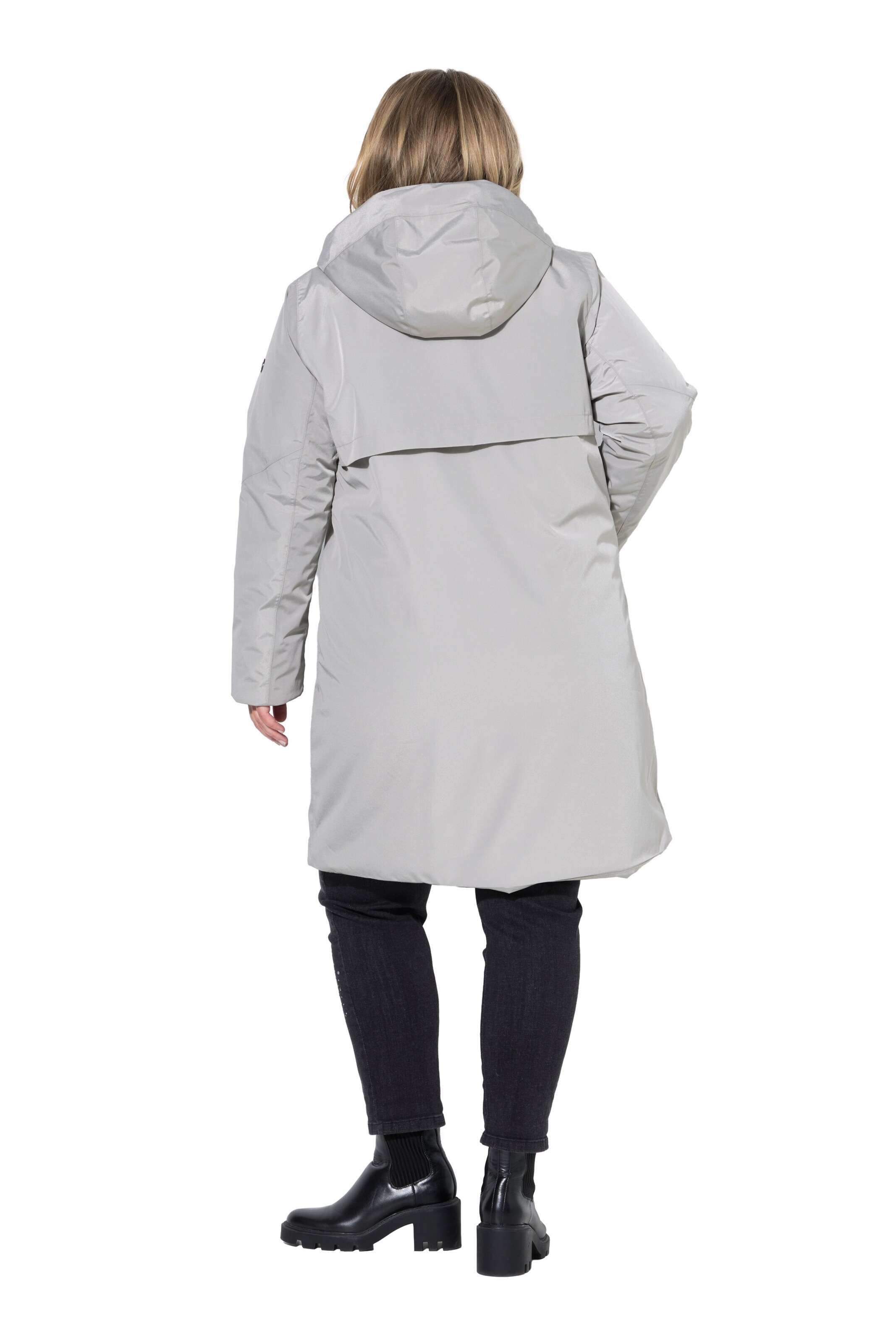 Ulla Popken Between-seasons coat in Grey