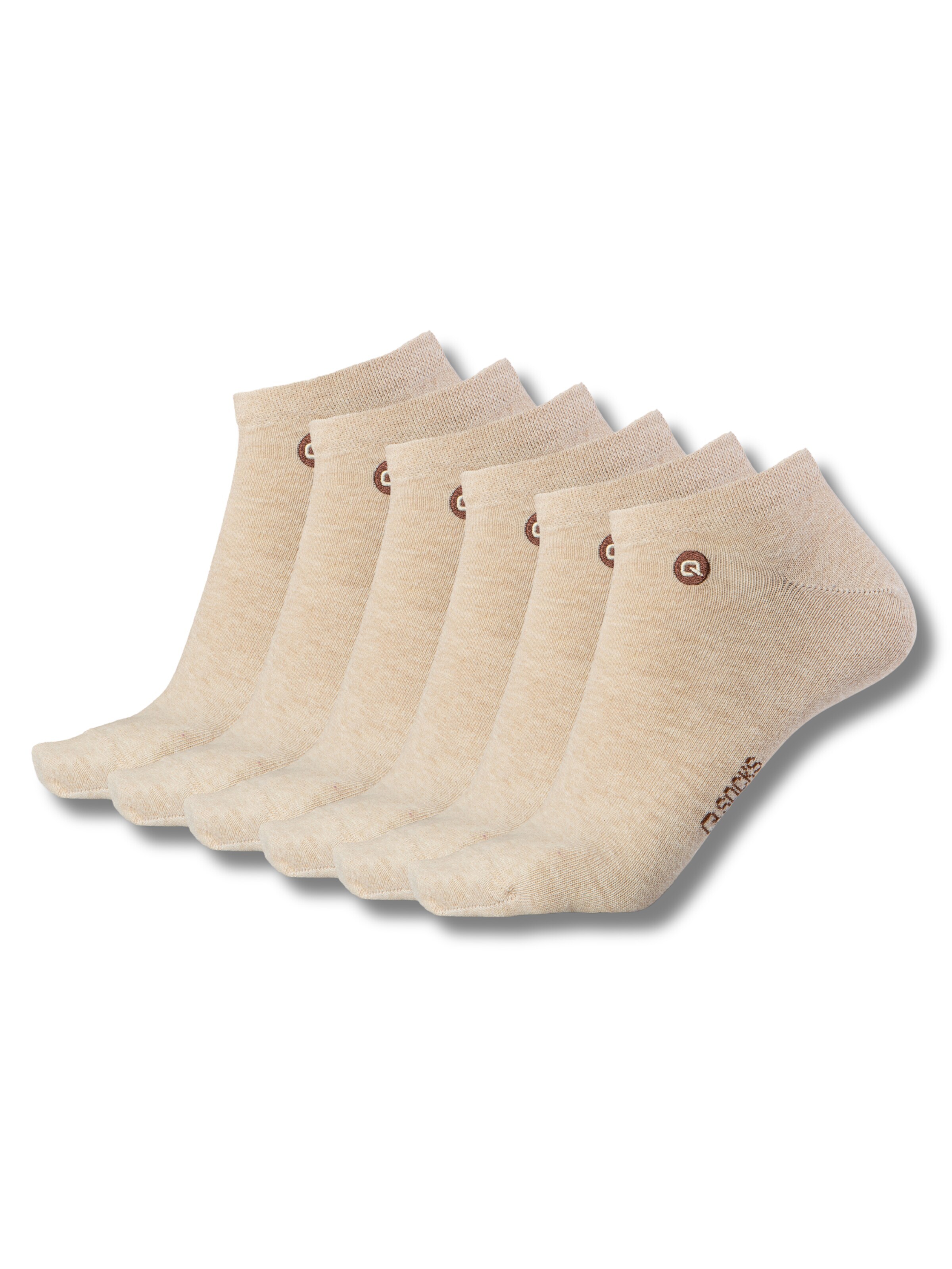 QOLONIA Sokken in Beige: voorkant