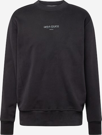 Carlo Colucci Sweatshirt 'De Sarro' in Black: front