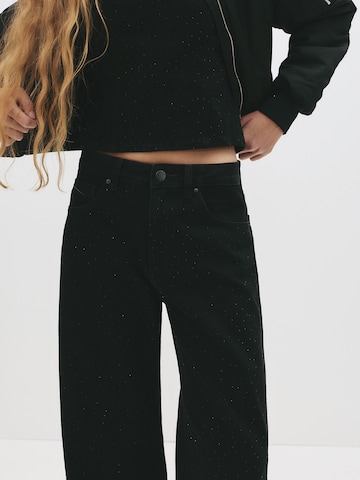 Pull&Bear Baggy Дънки в черно