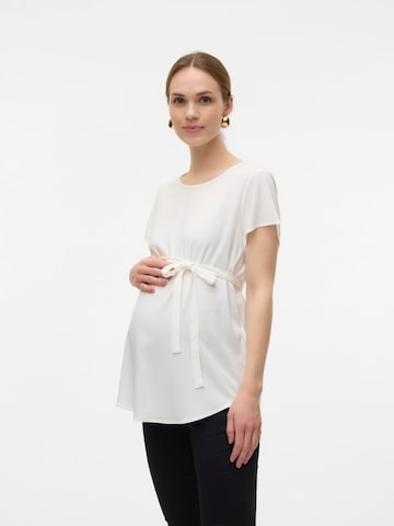 Vero Moda Maternity Блуза 'BELLA' в бяло: отпред