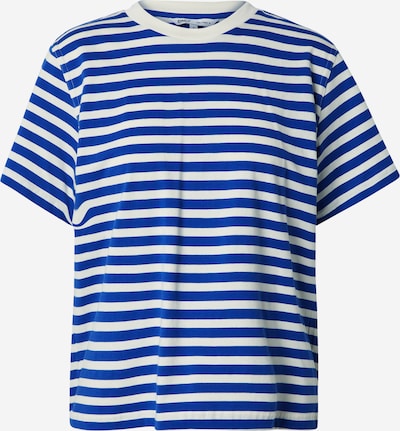 ONLY T-shirt 'LIVINA' en bleu foncé / blanc, Vue avec produit