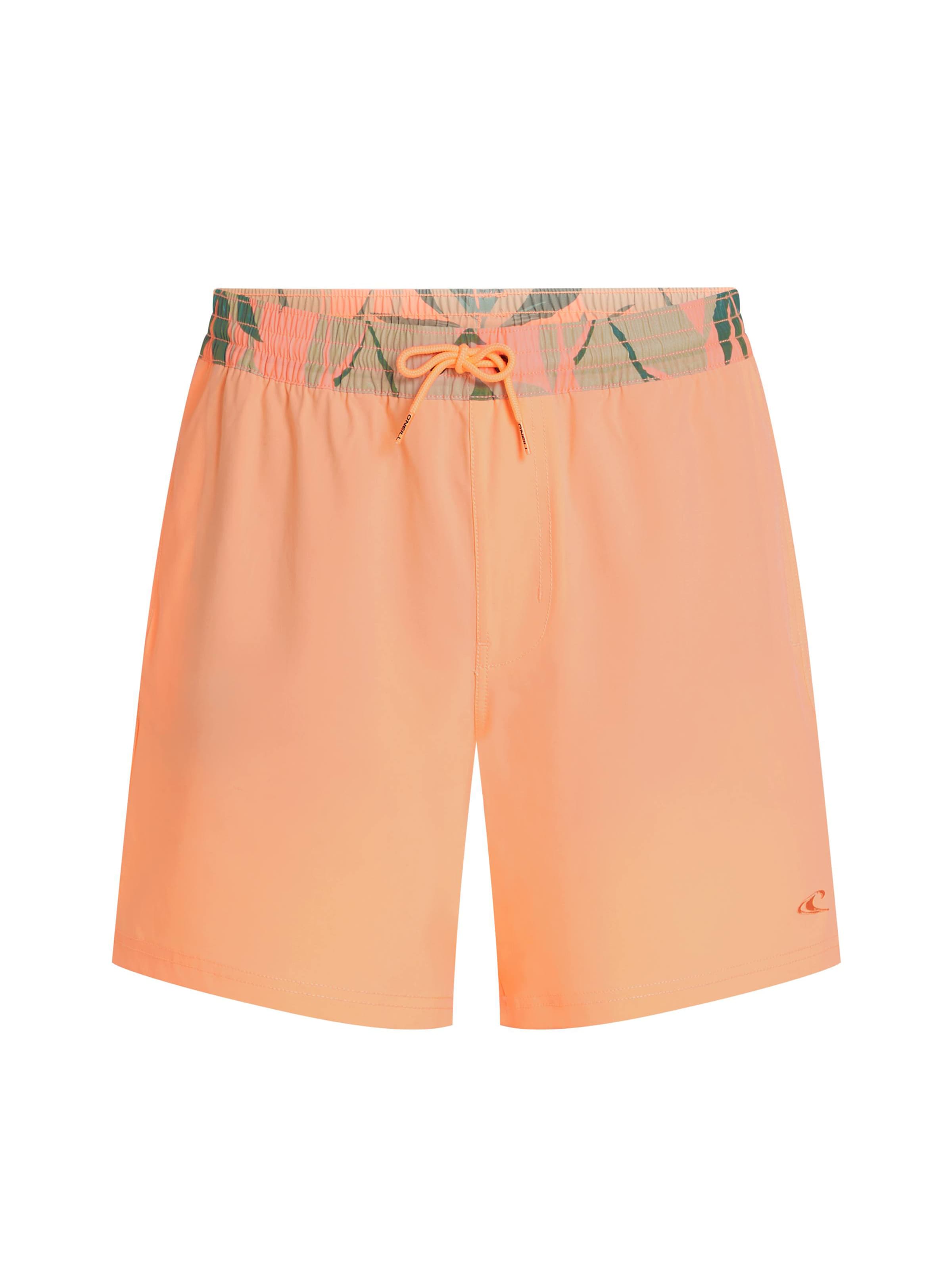 O'NEILL Shorts de bain en pétrole / vert pastel / vert foncé / abricot, Vue avec produit